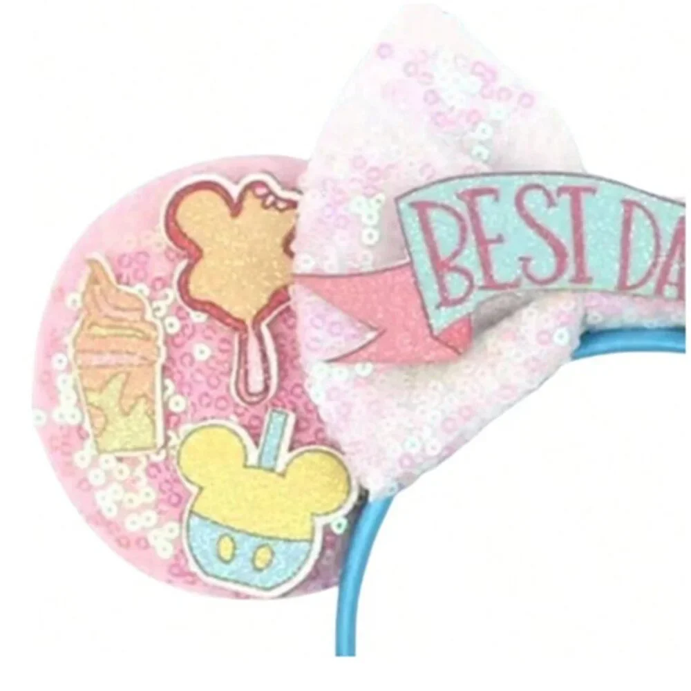 DISNEY “Best Day Ever” Mickey Ears Disney Snacks Headband (NEW & SO‎ CUTE!)